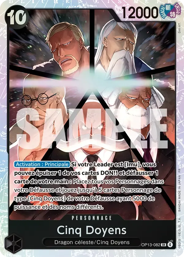 Cinq Doyens — carte One Piece TCG OP13-082 (Successeurs)