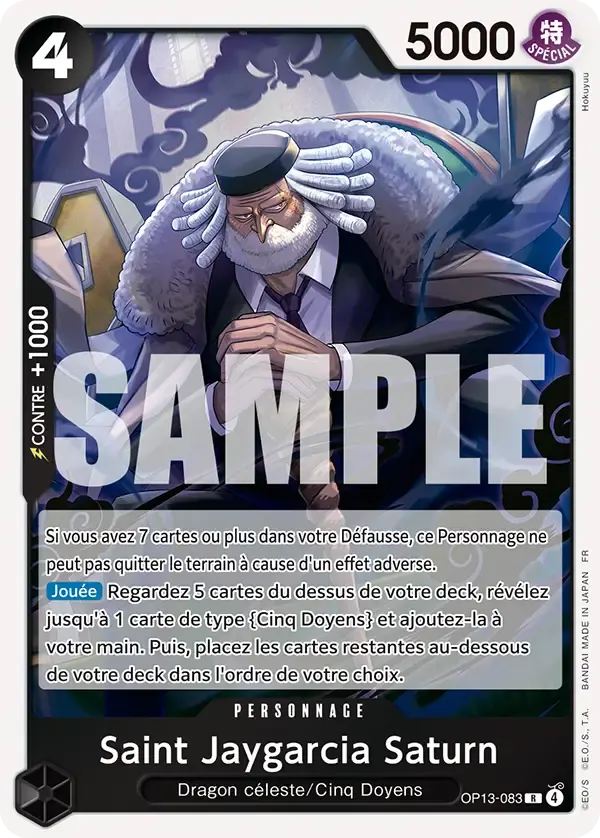 Saint Jaygarcia Saturn — carte One Piece TCG OP13-083 (Successeurs)