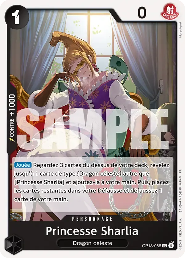 Princesse Sharlia — carte One Piece TCG OP13-086 (Successeurs)