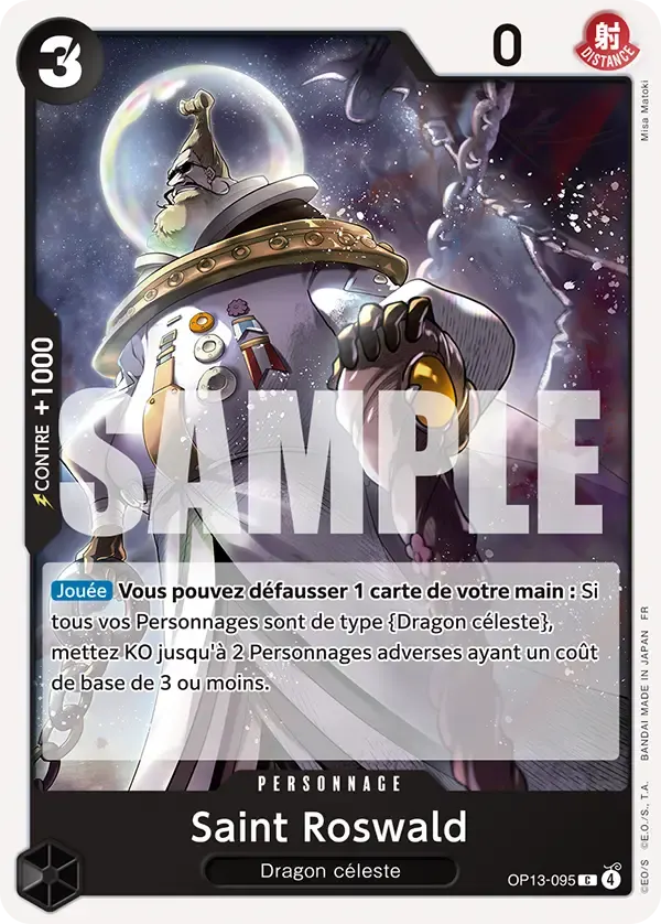 Saint Roswald — carte One Piece TCG OP13-095 (Successeurs)