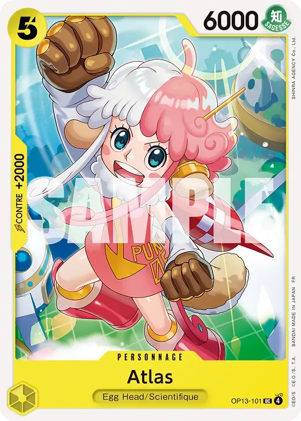 Atlas — carte One Piece TCG OP13-101 (Successeurs)