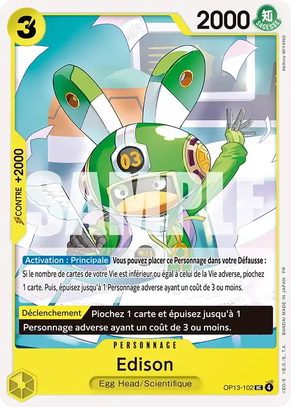 Edison — carte One Piece TCG OP13-102 (Successeurs)