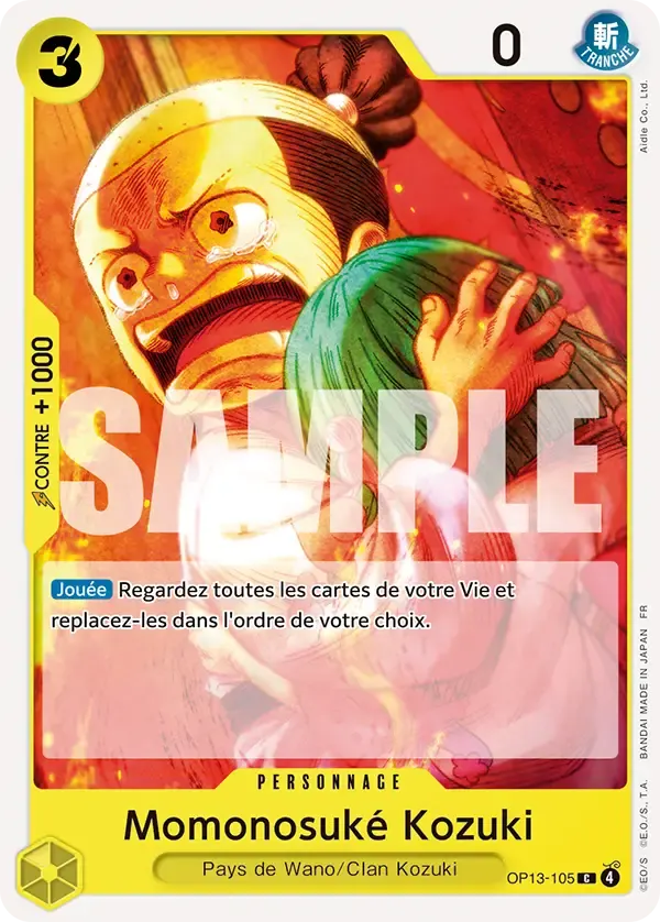 Momonosuké Kozuki — carte One Piece TCG OP13-105 (Successeurs)