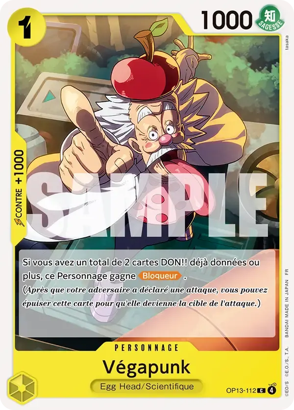 Végapunk — carte One Piece TCG OP13-112 (Successeurs)