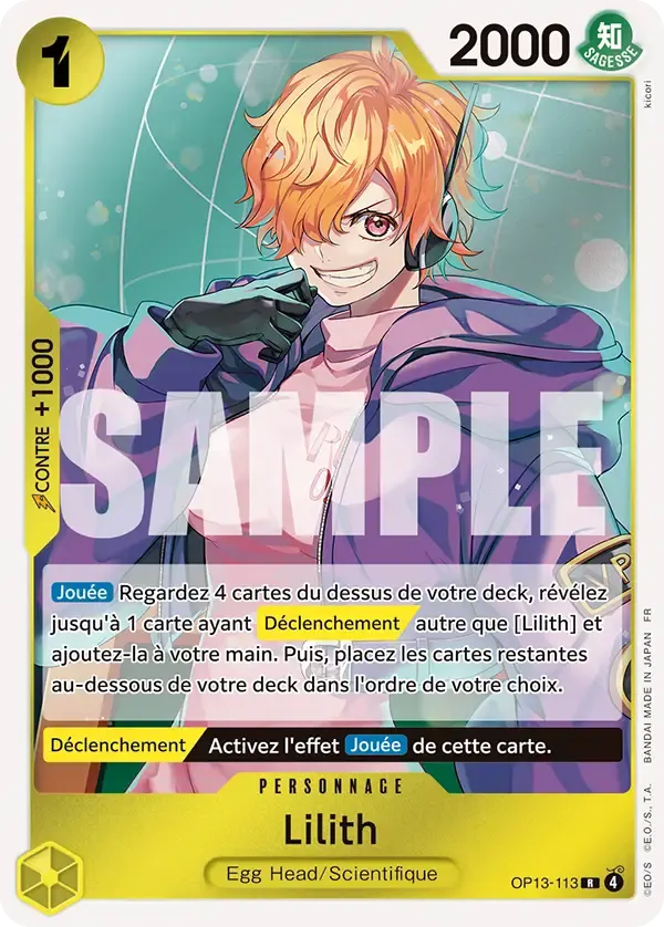 Lilith — carte One Piece TCG OP13-113 (Successeurs)