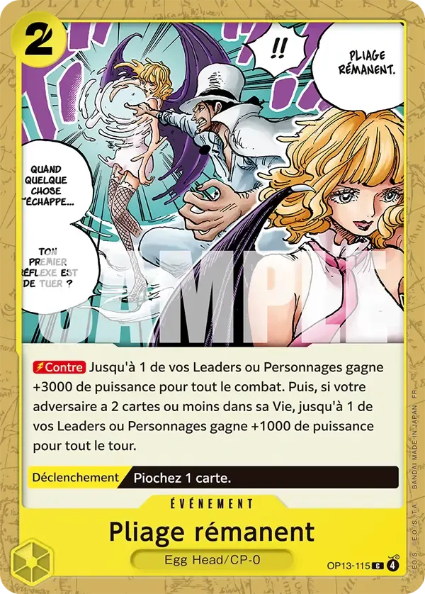 Pliage rémanent — carte One Piece TCG OP13-115 (Successeurs)