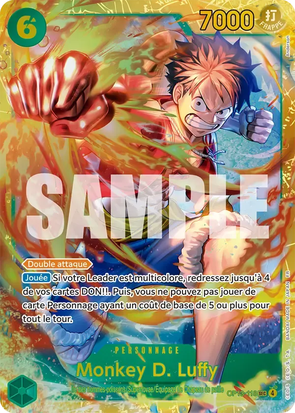 Monkey D. Luffy — carte One Piece TCG OP13-118 (Successeurs)