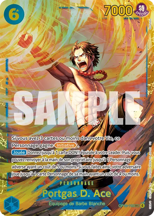 Portgas D. Ace — carte One Piece TCG OP13-119 (Successeurs)