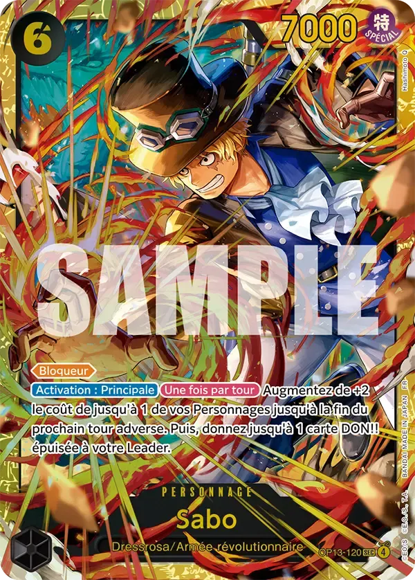 Sabo — carte One Piece TCG OP13-120 (Successeurs)