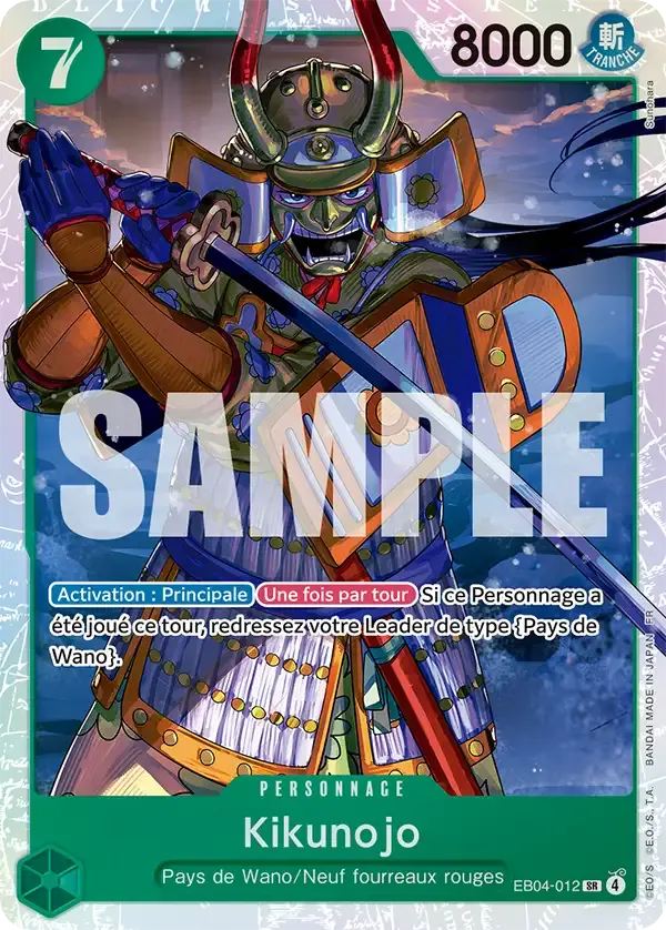 Kikunojo — carte One Piece TCG EB04-012 (Les Sept de La Mer d'Azur)