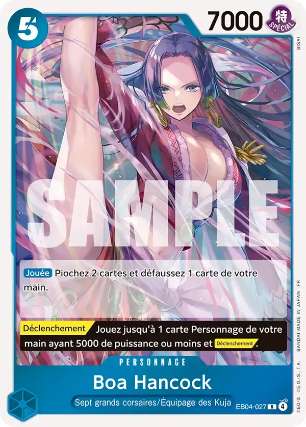 Boa Hancock — carte One Piece TCG EB04-027 (Les Sept de La Mer d'Azur)