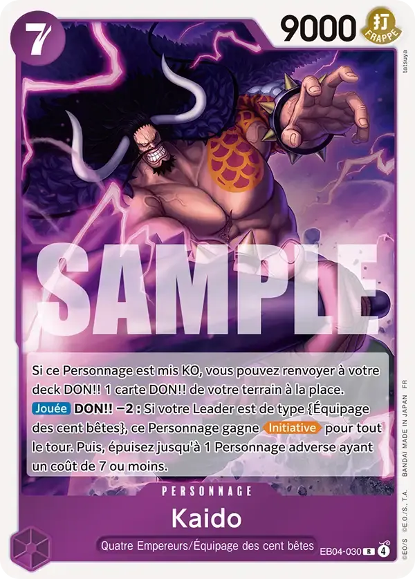 Kaido — carte One Piece TCG EB04-030 (Les Sept de La Mer d'Azur)