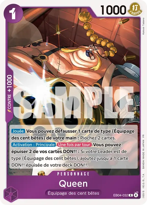 Queen — carte One Piece TCG EB04-032 (Les Sept de La Mer d'Azur)