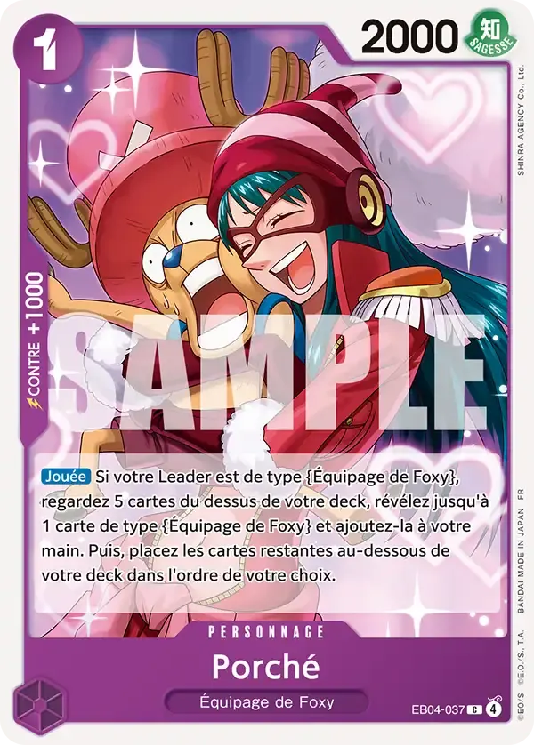 Porché — carte One Piece TCG EB04-037 (Les Sept de La Mer d'Azur)