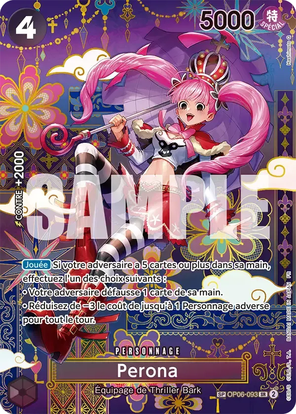 Perona — carte One Piece TCG OP06-093 (Les Sept de La Mer d'Azur)