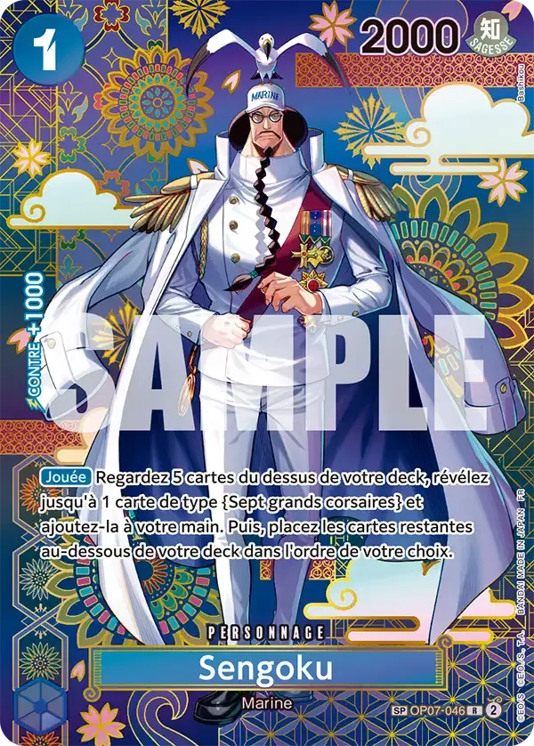 Sengoku — carte One Piece TCG OP07-046 (Les Sept de La Mer d'Azur)
