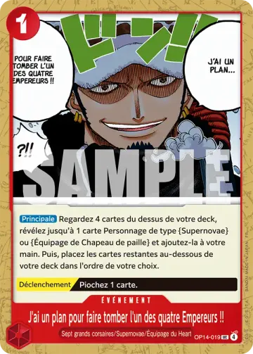 J'ai un plan pour faire tomber l'un des quatre Empereurs !!