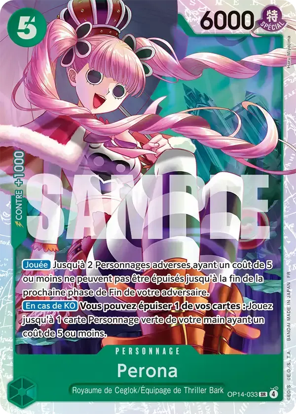 Perona — carte One Piece TCG OP14-033 (Les Sept de La Mer d'Azur)