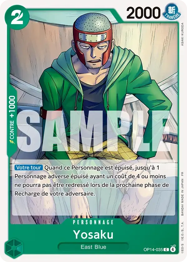 Yosaku — carte One Piece TCG OP14-035 (Les Sept de La Mer d'Azur)