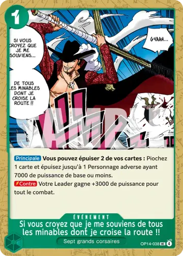 Si vous croyez que je me souviens de tous les minables dont je croise la route !!