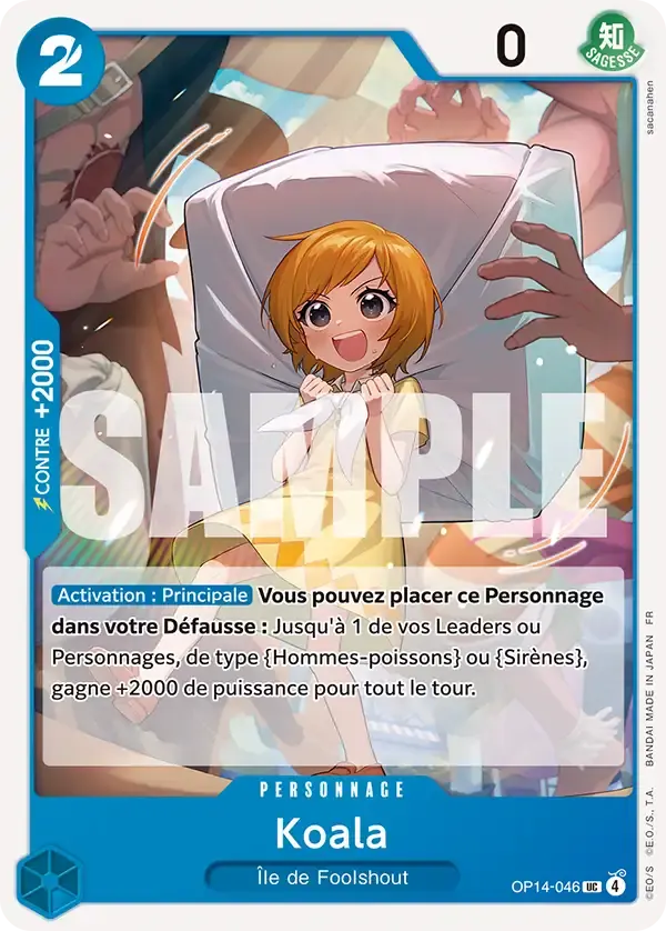 Koala — carte One Piece TCG OP14-046 (Les Sept de La Mer d'Azur)