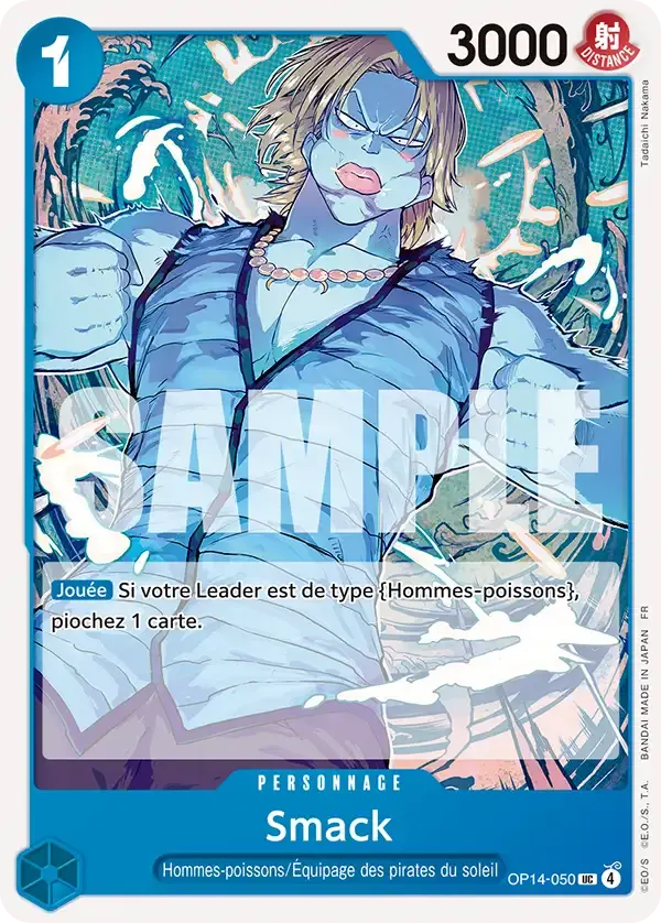 Smack — carte One Piece TCG OP14-050 (Les Sept de La Mer d'Azur)