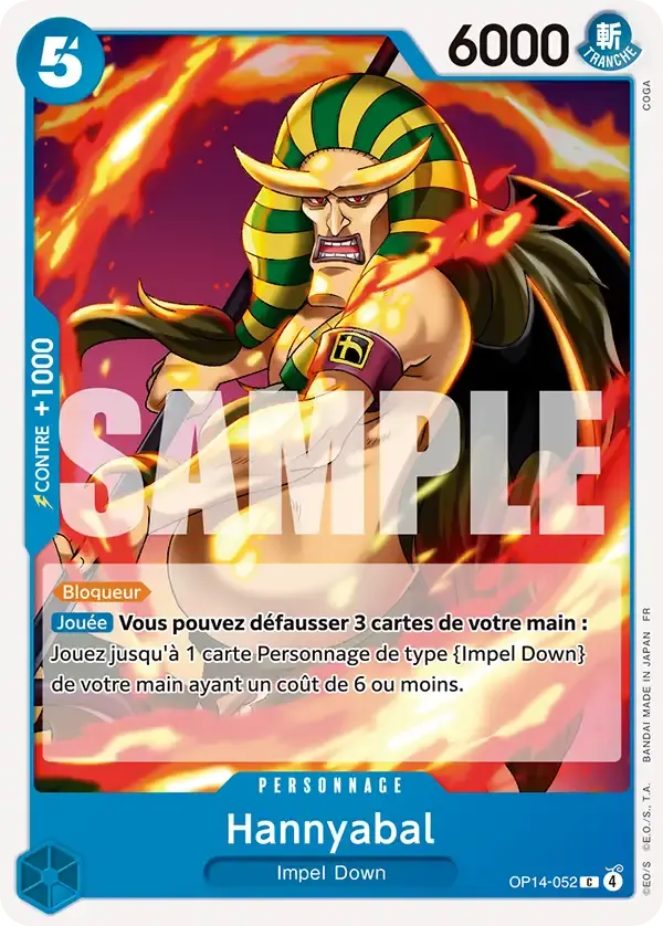 Hannyabal — carte One Piece TCG OP14-052 (Les Sept de La Mer d'Azur)