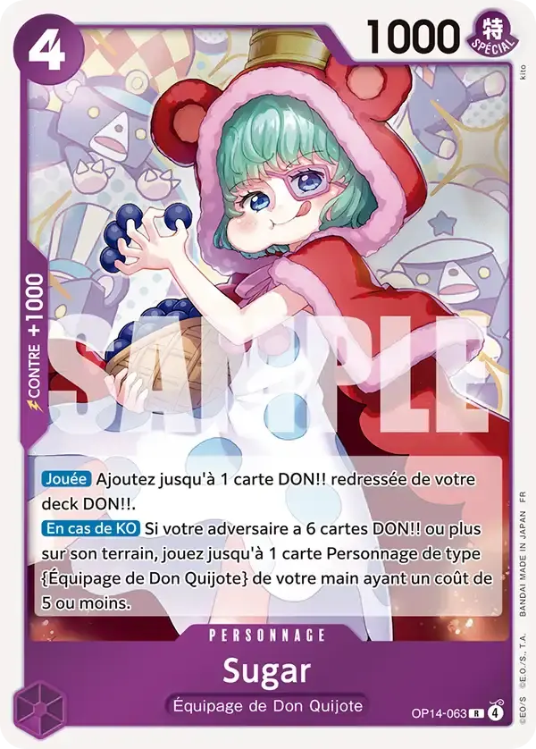 Sugar — carte One Piece TCG OP14-063 (Les Sept de La Mer d'Azur)