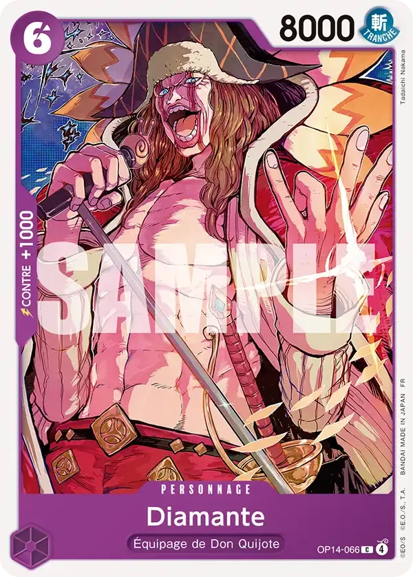 Diamante — carte One Piece TCG OP14-066 (Les Sept de La Mer d'Azur)