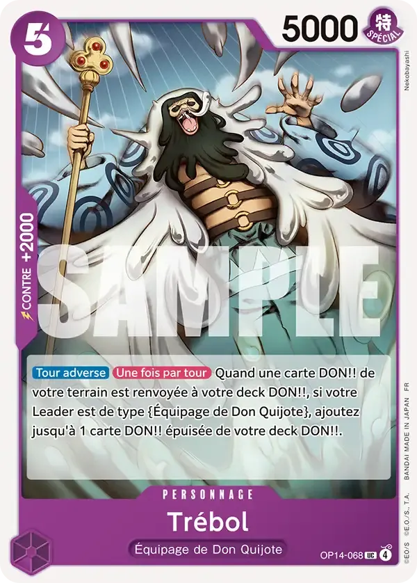 Trébol — carte One Piece TCG OP14-068 (Les Sept de La Mer d'Azur)