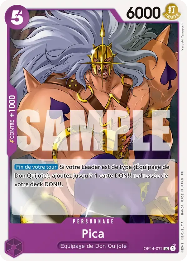 Pica — carte One Piece TCG OP14-071 (Les Sept de La Mer d'Azur)