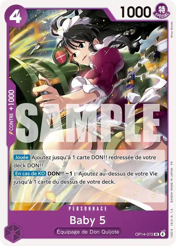 Baby 5 — carte One Piece TCG OP14-072 (Les Sept de La Mer d'Azur)