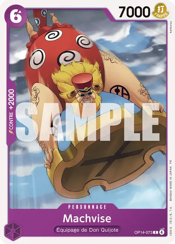 Machvise — carte One Piece TCG OP14-073 (Les Sept de La Mer d'Azur)