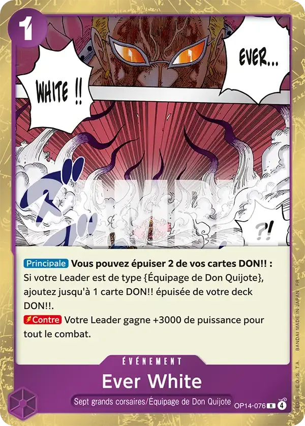 Ever White — carte One Piece TCG OP14-076 (Les Sept de La Mer d'Azur)