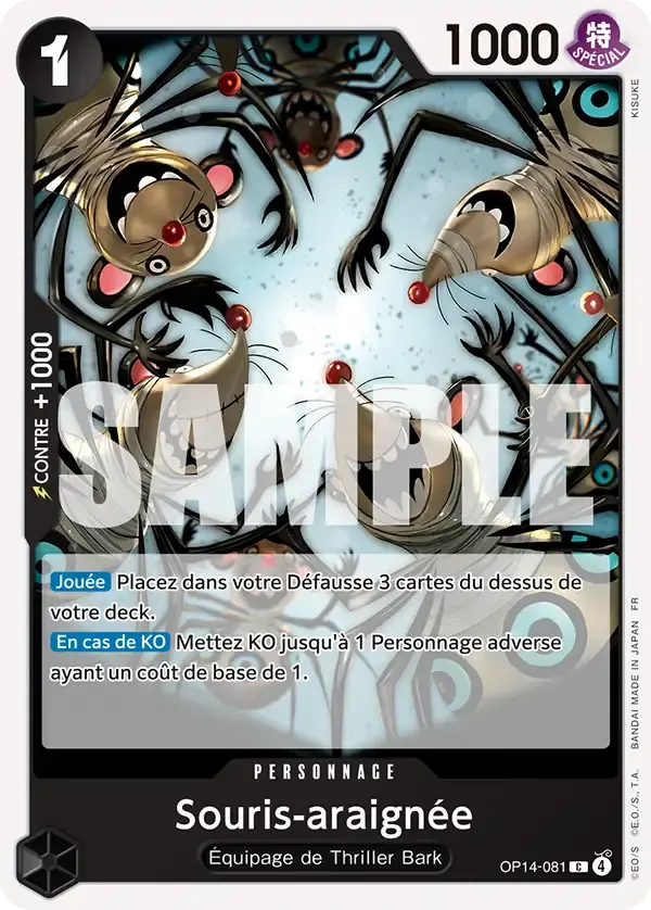 Souris-araignée — carte One Piece TCG OP14-081 (Les Sept de La Mer d'Azur)