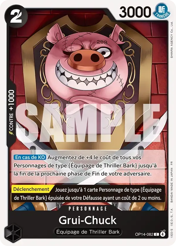 Grui-Chuck — carte One Piece TCG OP14-082 (Les Sept de La Mer d'Azur)