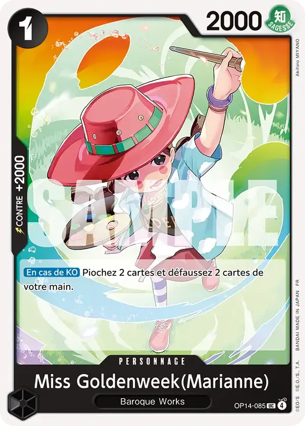 Miss Goldenweek(Marianne) — carte One Piece TCG OP14-085 (Les Sept de La Mer d'Azur)