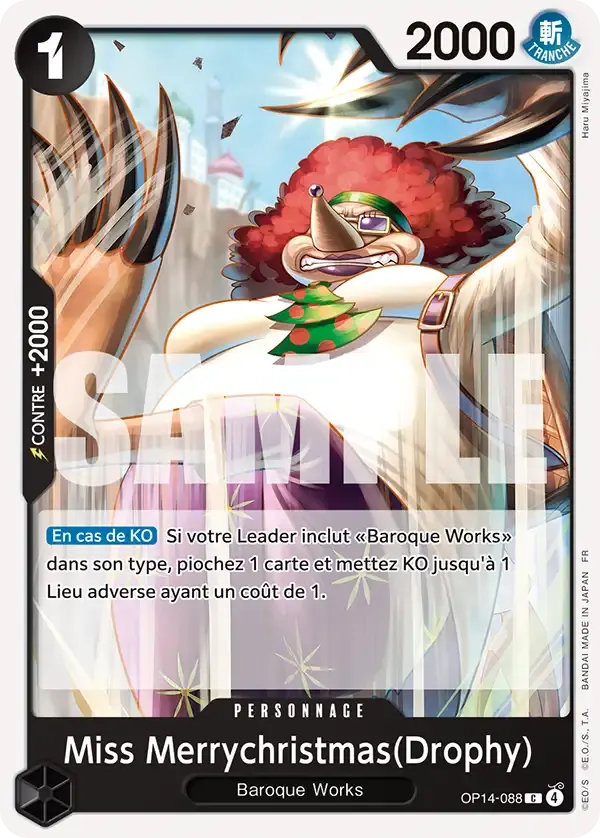 Miss Merrychristmas(Drophy) — carte One Piece TCG OP14-088 (Les Sept de La Mer d'Azur)