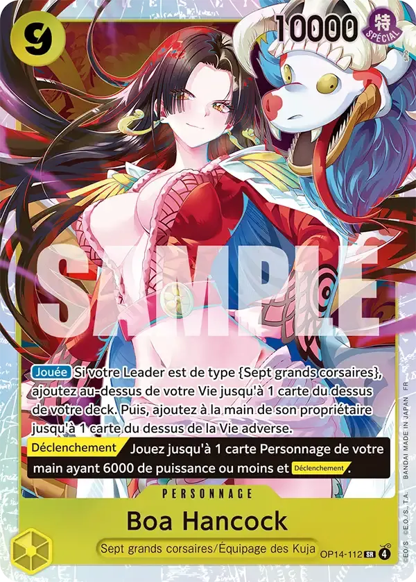 Boa Hancock — carte One Piece TCG OP14-112 (Les Sept de La Mer d'Azur)