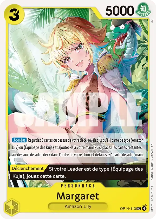 Margaret — carte One Piece TCG OP14-113 (Les Sept de La Mer d'Azur)