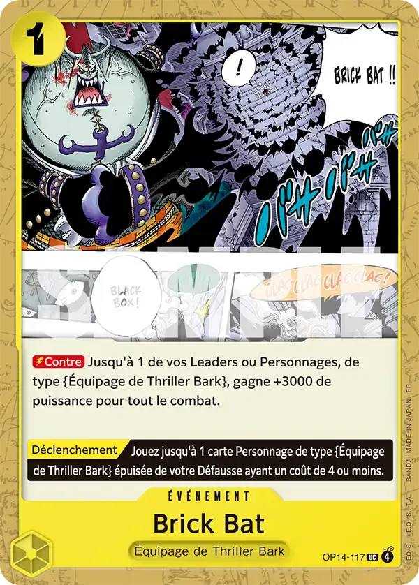 Brick Bat — carte One Piece TCG OP14-117 (Les Sept de La Mer d'Azur)