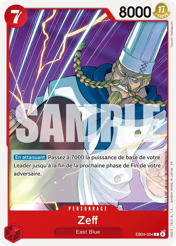 Zeff — carte One Piece TCG EB04-004 (Aventure sur l’île de Dieu)