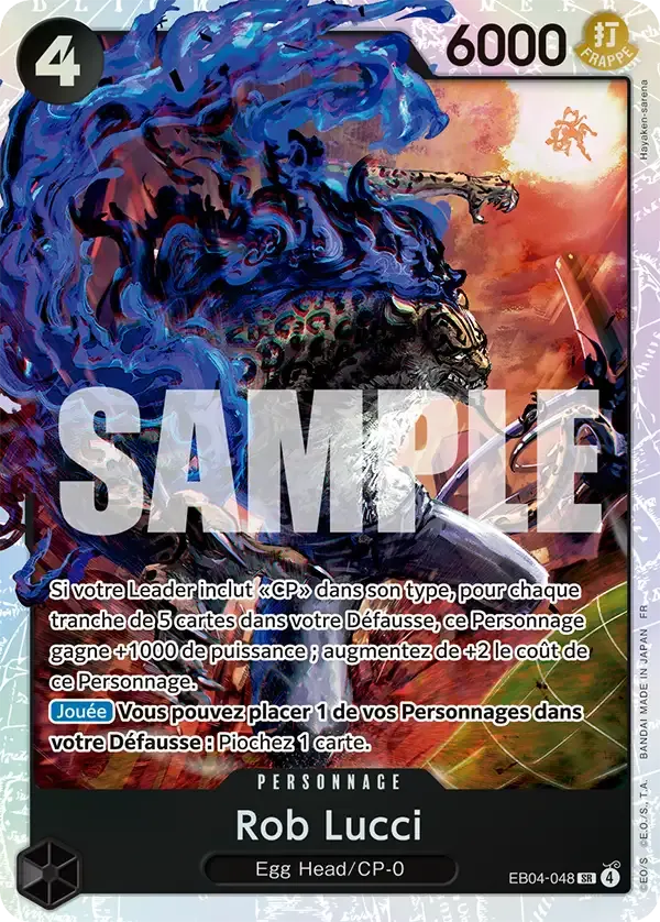 Rob Lucci — carte One Piece TCG EB04-048 (Aventure sur l’île de Dieu)