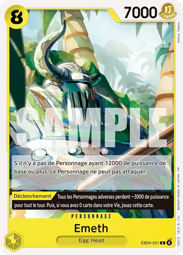 Emeth — carte One Piece TCG EB04-051 (Aventure sur l’île de Dieu)