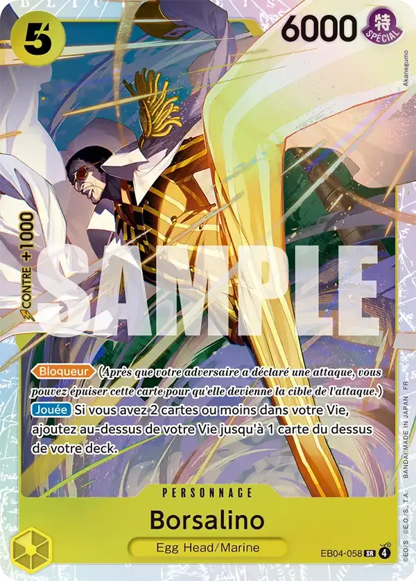 Borsalino — carte One Piece TCG EB04-058 (Aventure sur l’île de Dieu)