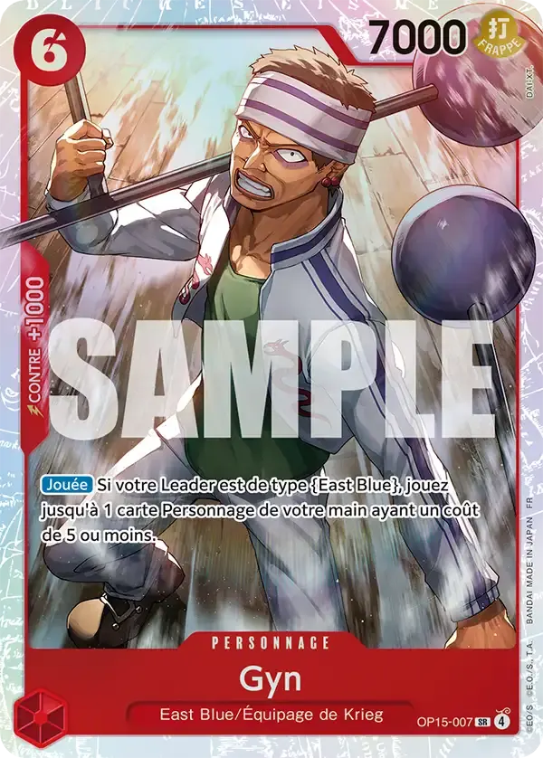 Gyn — carte One Piece TCG OP15-007 (Aventure sur l’île de Dieu)