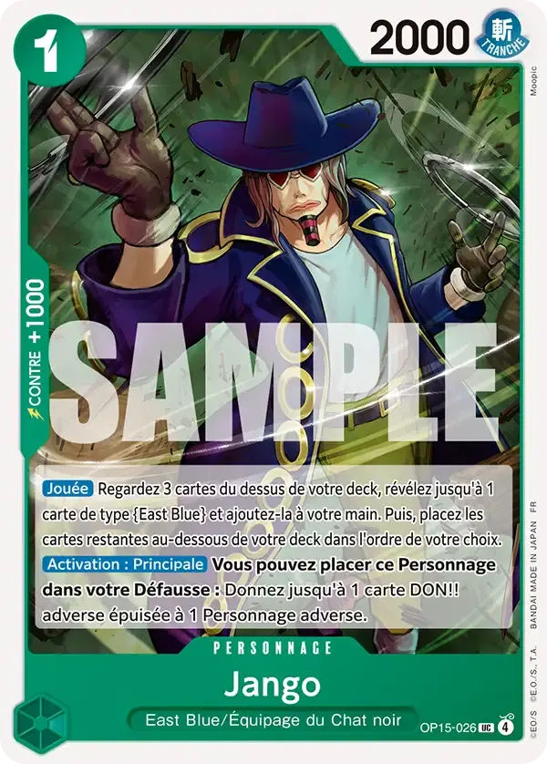Jango — carte One Piece TCG OP15-026 (Aventure sur l’île de Dieu)