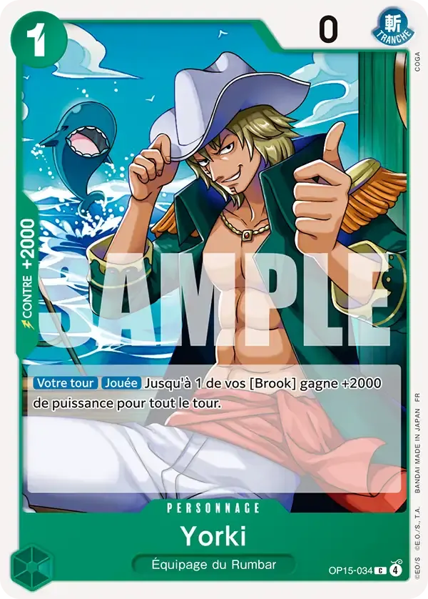 Yorki — carte One Piece TCG OP15-034 (Aventure sur l’île de Dieu)