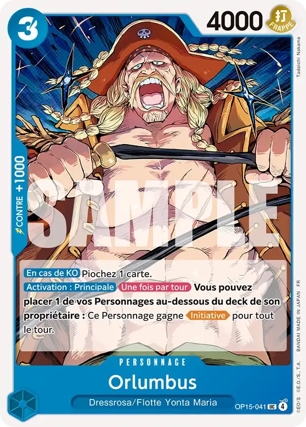 Orlumbus — carte One Piece TCG OP15-041 (Aventure sur l’île de Dieu)