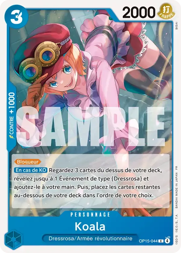 Koala — carte One Piece TCG OP15-044 (Aventure sur l’île de Dieu)